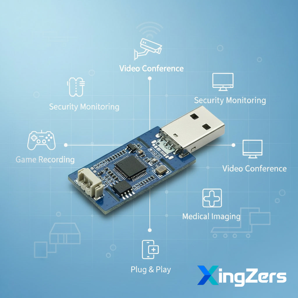 XingZers 1080P USB Video Capture Module AV CVBS S-Video Converter UVC Driver-Free