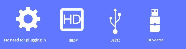 VGA to USB 3.0 Video Capture Card with Loop Out, 1080P 30FPS, Driver Free UVC UAC for Medical Imaging, Industrial Camera and Live Streaming - 产品详情图 2