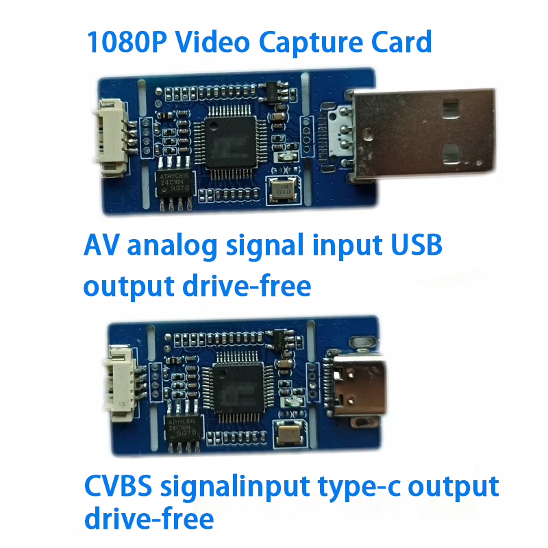XingZers  1080P Analog Video AV CVBS S Video to USB and USB Type C UVC Capture Module