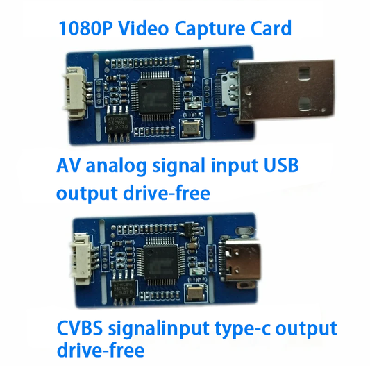 XingZers  1080P Analog Video AV CVBS S Video to USB and USB Type C UVC Capture Module